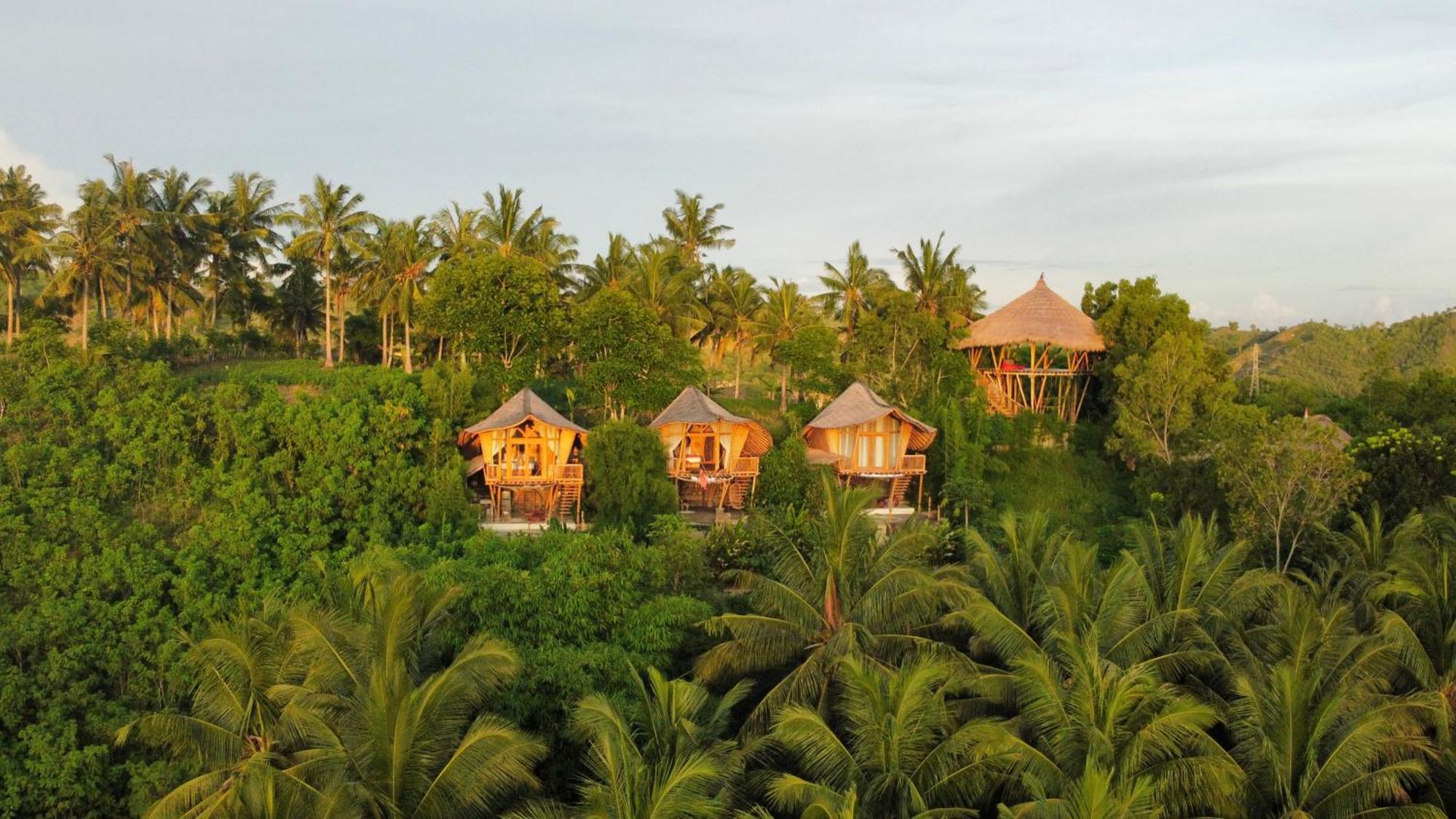 Kalma Bamboo Eco Lodge Kuta  Buitenkant foto